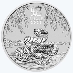 Australian Lunar Series III 2025 Year of the Snake 5oz Silver Bullion Coin